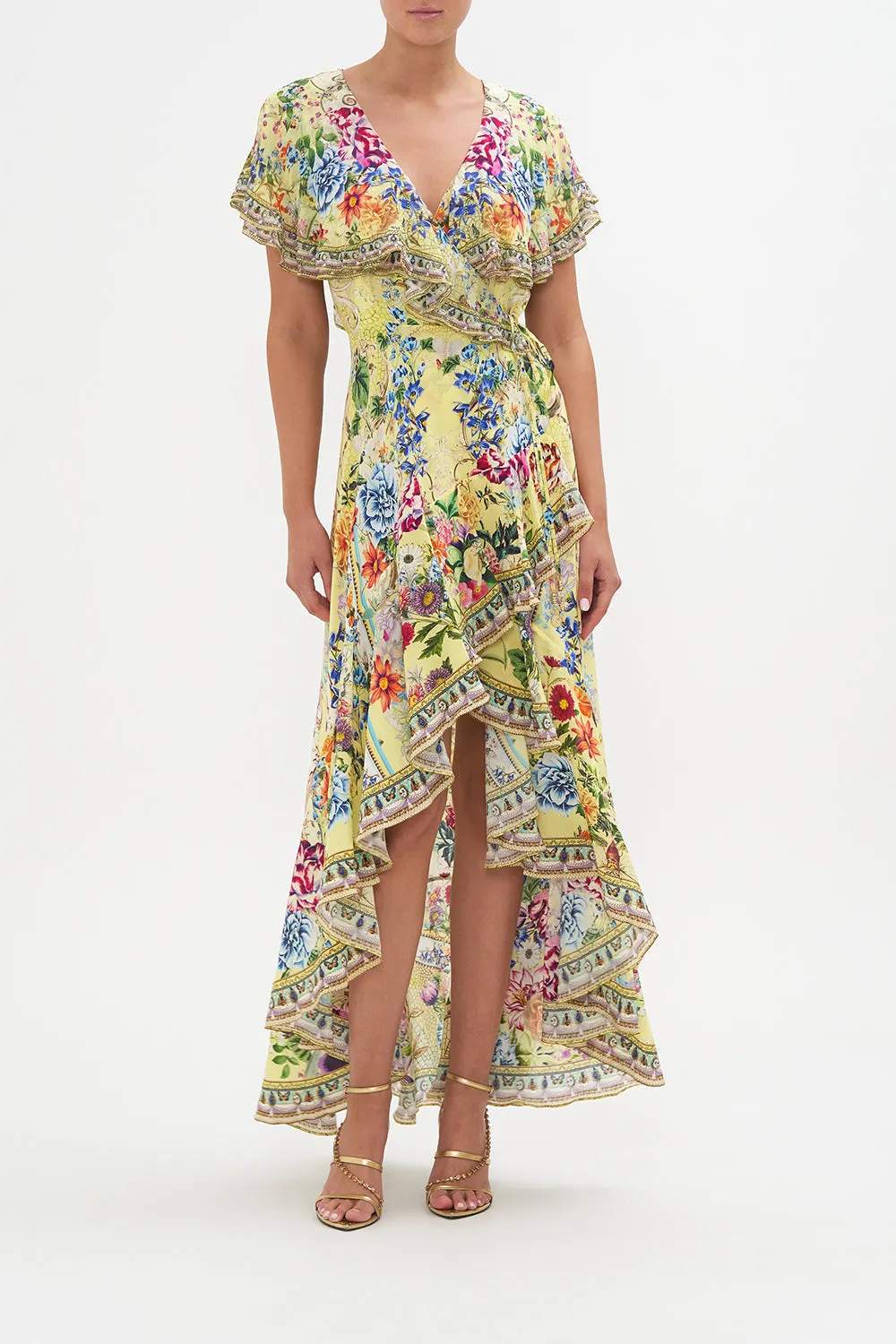 FRILL SLEEVE LONG DRESS BIRDS AND THE BEES sold by Camilla