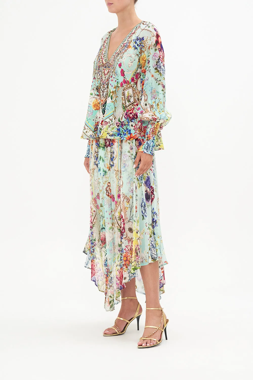 SHIRRED CUFF BLOUSE HONEY HONEY sold by Camilla product image thumbnail 4