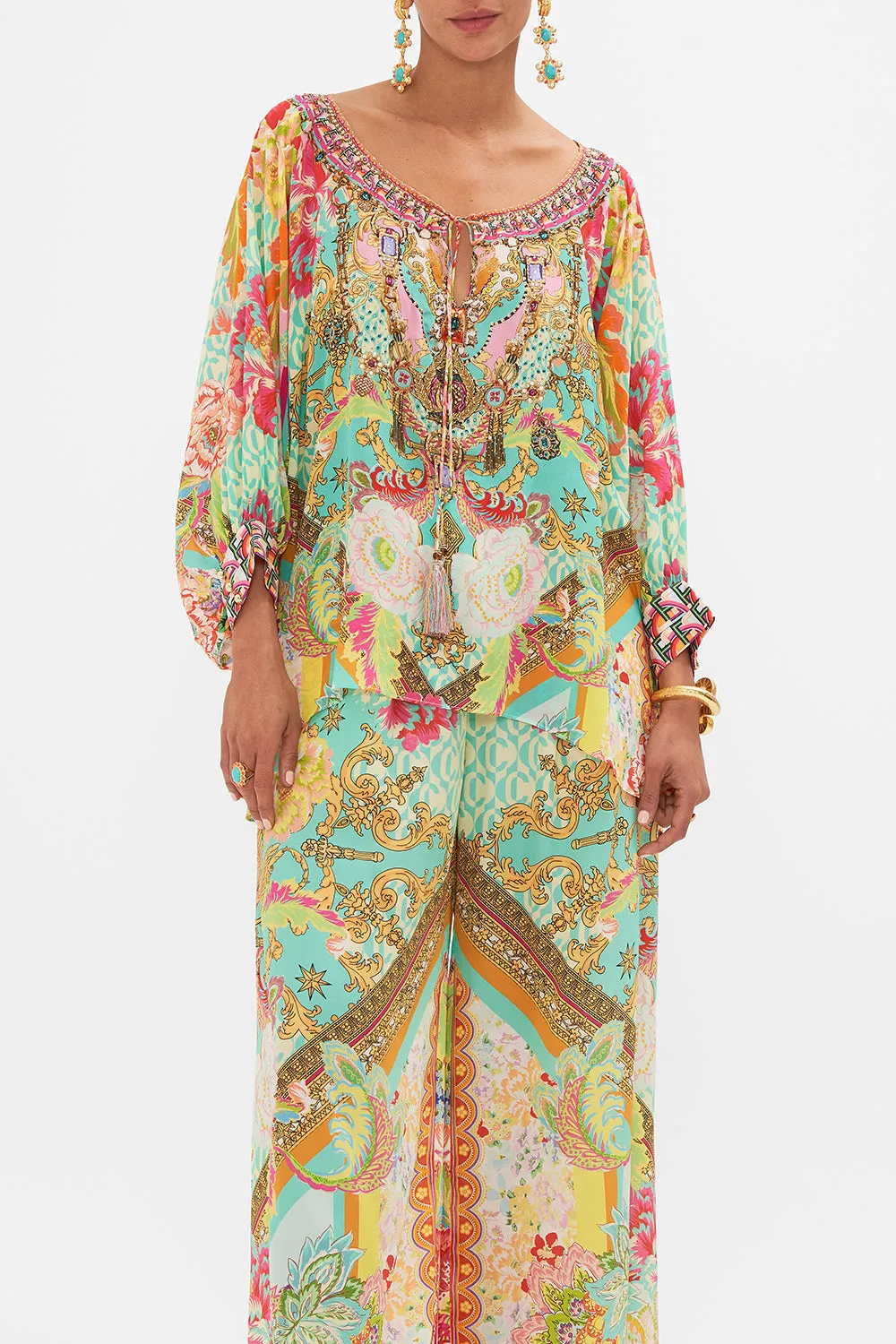 RAGLAN SLEEVE BLOUSE WITH CUFF AN ITALIAN WELCOME sold by Camilla product image thumbnail 5