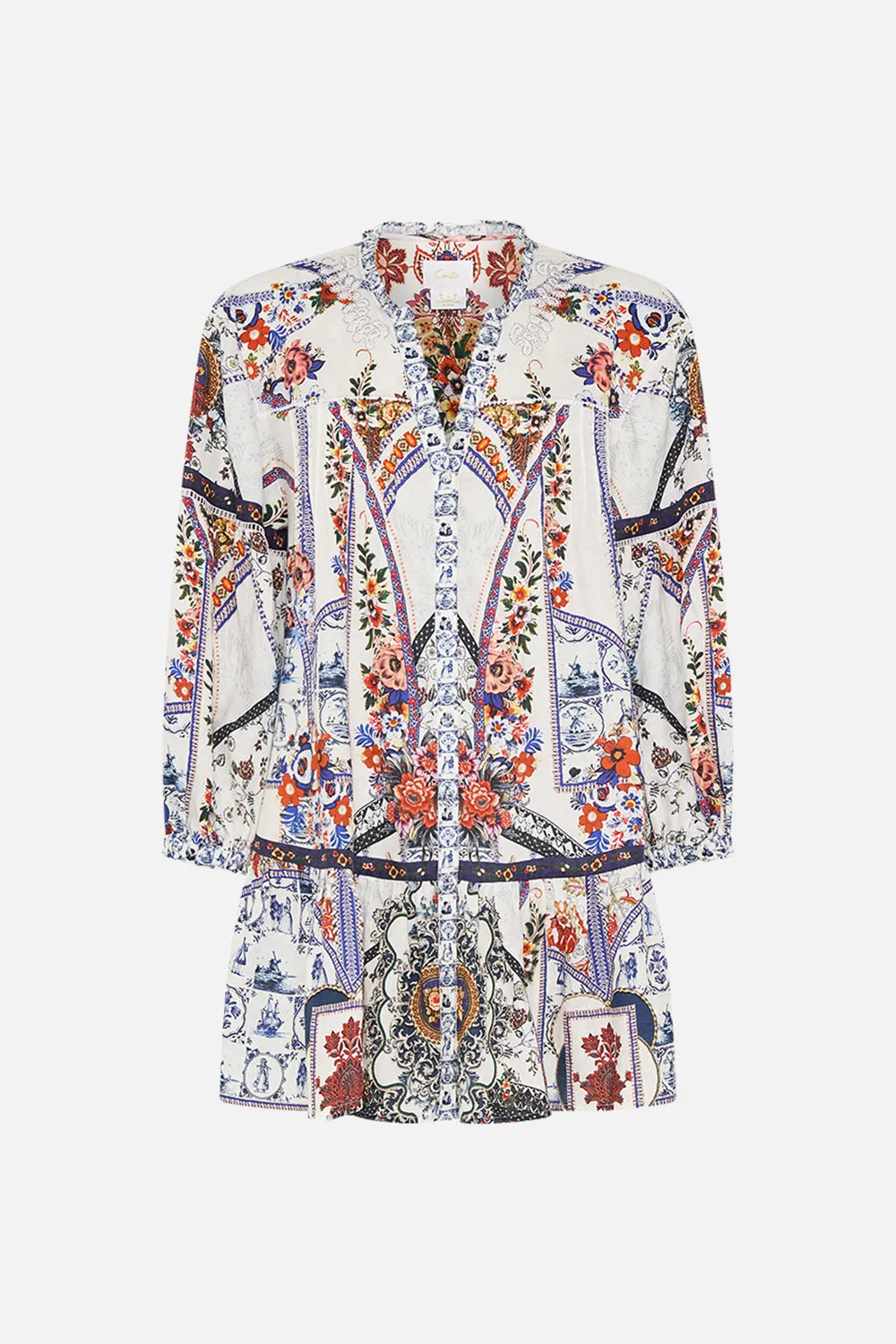 PINTUCK YOKE SHORT DRESS MY FOLK ART HEART sold by Camilla product image thumbnail 3