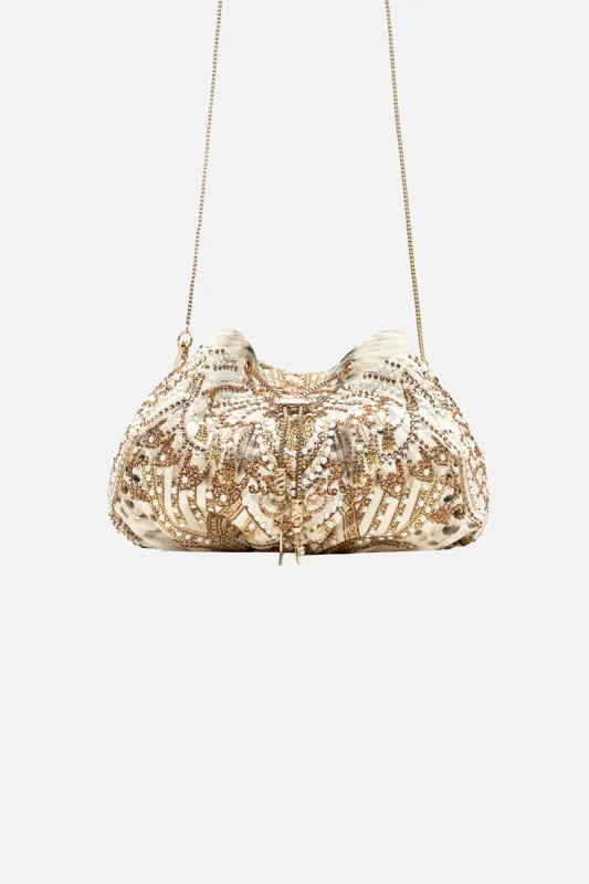 DRAWSTRING POUCH WITH CHAIN STRAP SOAR LIKE AN EAGLE sold by Camilla