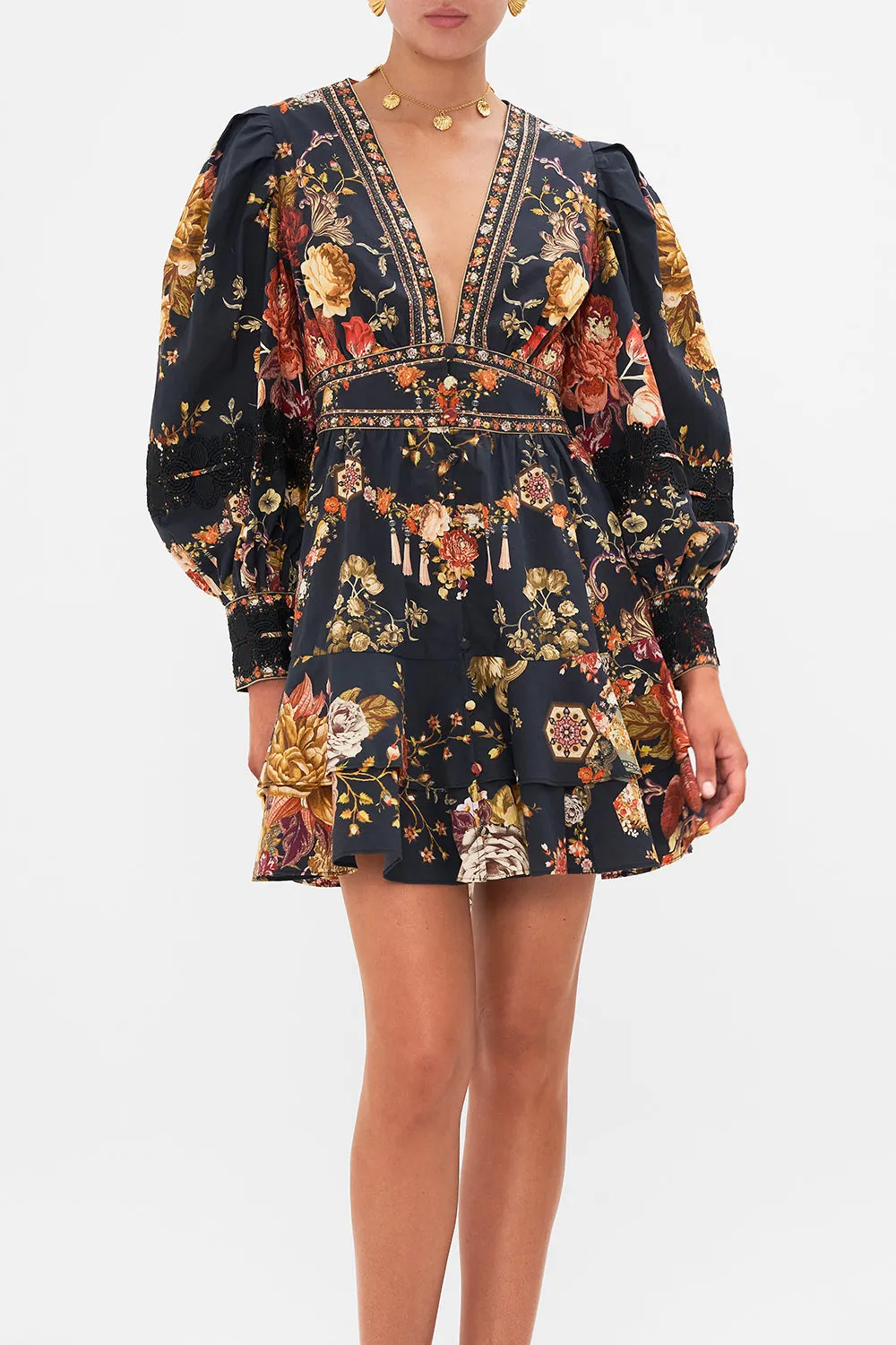 BUTTON FRONT FRILL DRESS WITH LACE DETAIL STITCHED IN TIME sold by Camilla product image thumbnail 5