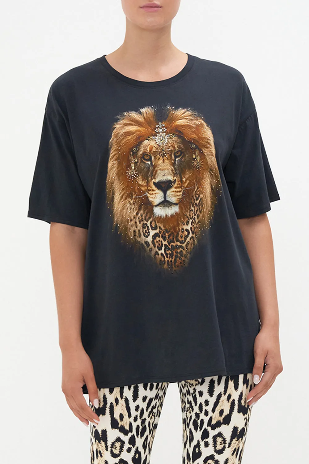 OVERSIZE BAND TEE COOL FOR CATS sold by Camilla product image thumbnail 5