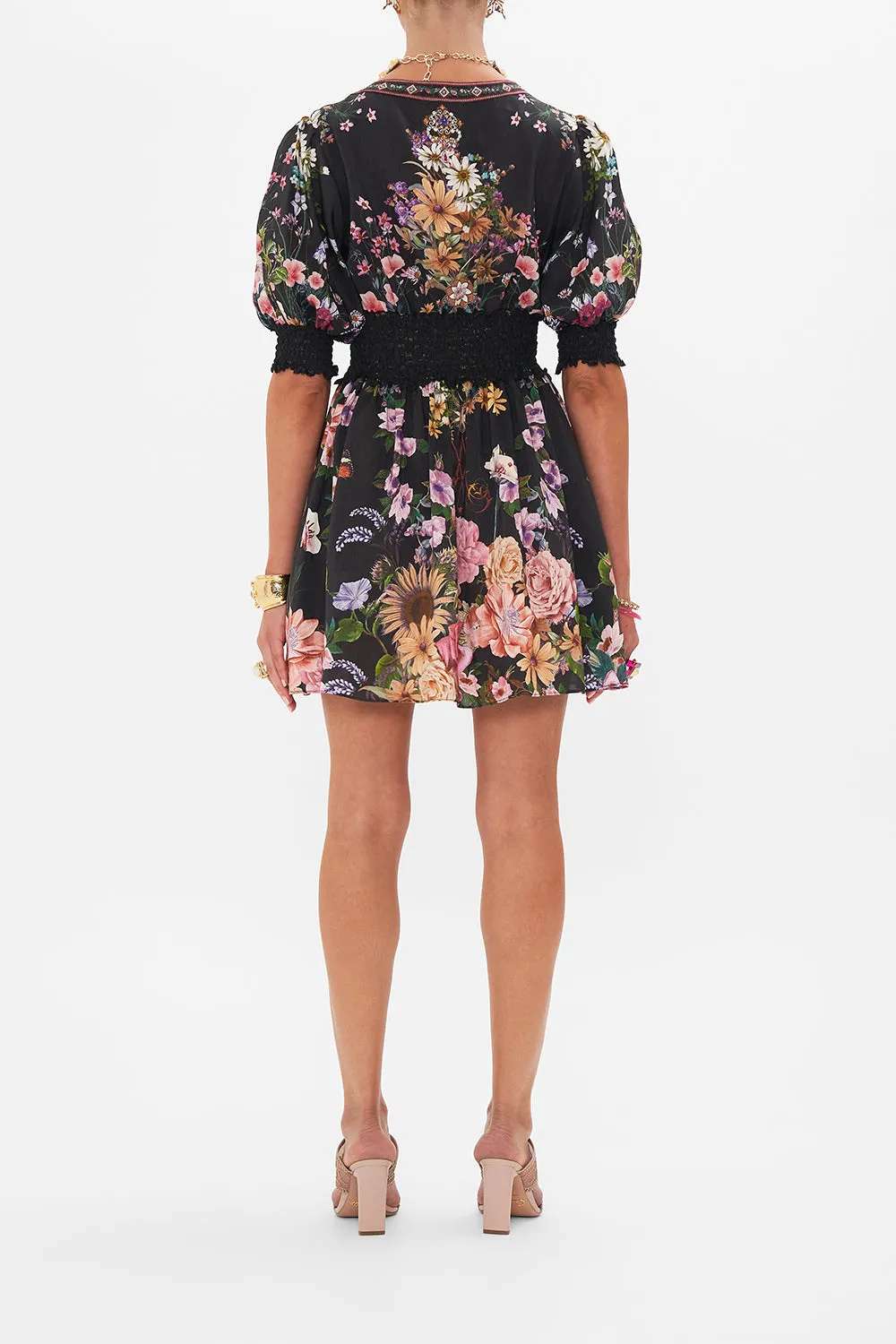 SHIRRED WAISTBAND MINI DRESS LETTERS FROM A VINEYARD sold by Camilla product image thumbnail 2