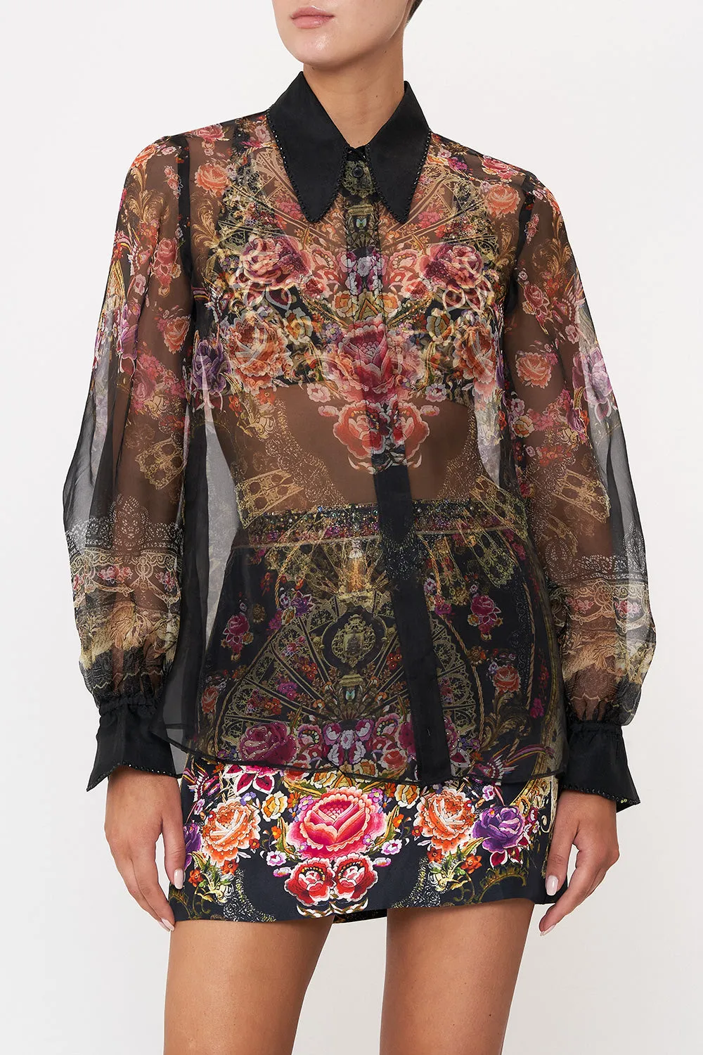 CURVED COLLAR BLOUSE DANCE WITH DUENDE sold by Camilla product image thumbnail 5