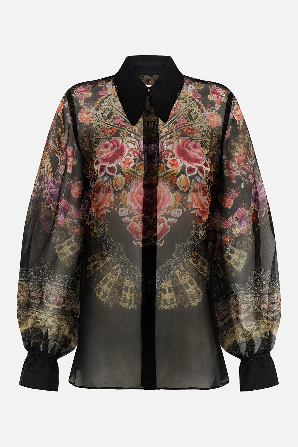 CURVED COLLAR BLOUSE DANCE WITH DUENDE sold by Camilla product image thumbnail 3