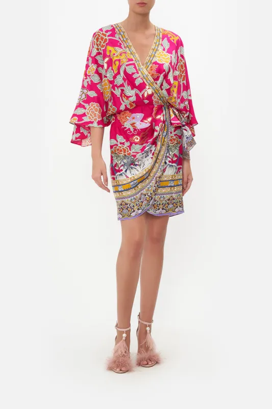 DRAPED FRONT WRAP DRESS TASTE OF TWILIGHT sold by Camilla