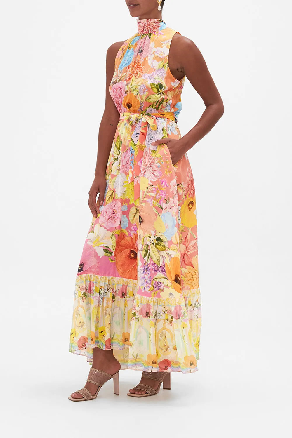 NECKTIE DRESS WITH ELASTICATED WAIST SOLAR FLARE sold by Camilla product image thumbnail 4