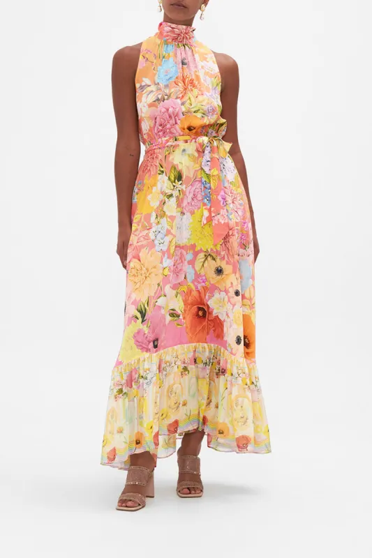 NECKTIE DRESS WITH ELASTICATED WAIST SOLAR FLARE sold by Camilla