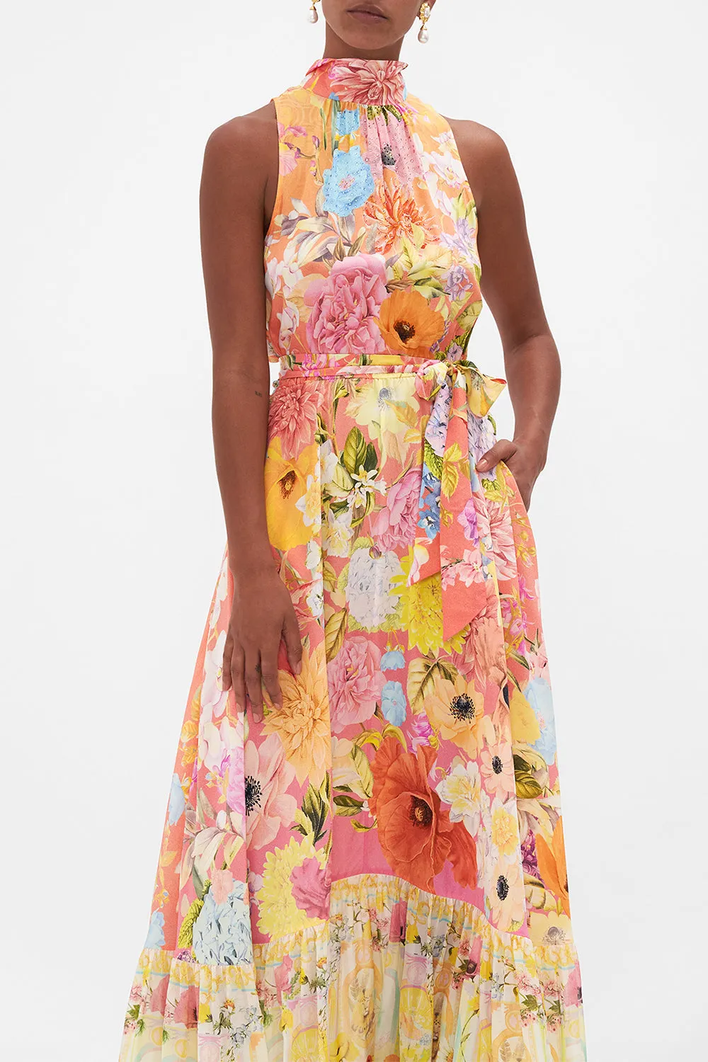 NECKTIE DRESS WITH ELASTICATED WAIST SOLAR FLARE sold by Camilla product image thumbnail 5