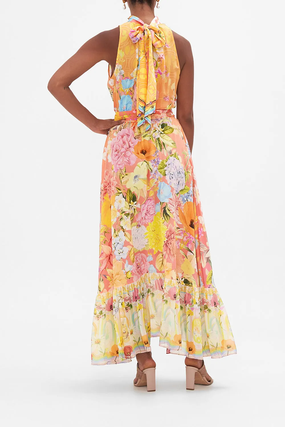 NECKTIE DRESS WITH ELASTICATED WAIST SOLAR FLARE sold by Camilla product image thumbnail 2