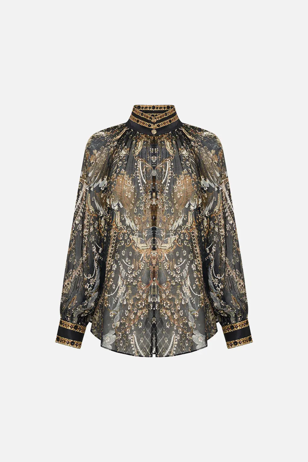 RAGLAN BUTTON UP SHIRT RAVIN RAVEN sold by Camilla product image thumbnail 3