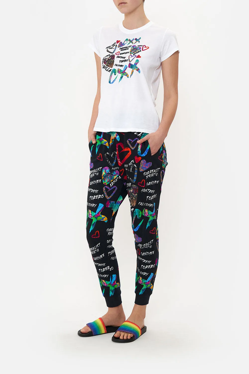 SLIM FIT ROUND NECK T-SHIRT SHES A WRITE OFF sold by Camilla product image thumbnail 4