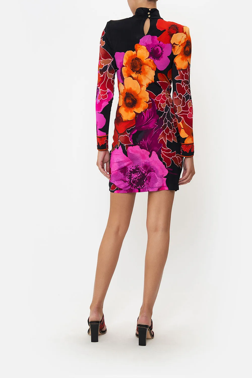 CROSS FRONT MINI DRESS MIDNIGHT POPPY sold by Camilla product image thumbnail 2