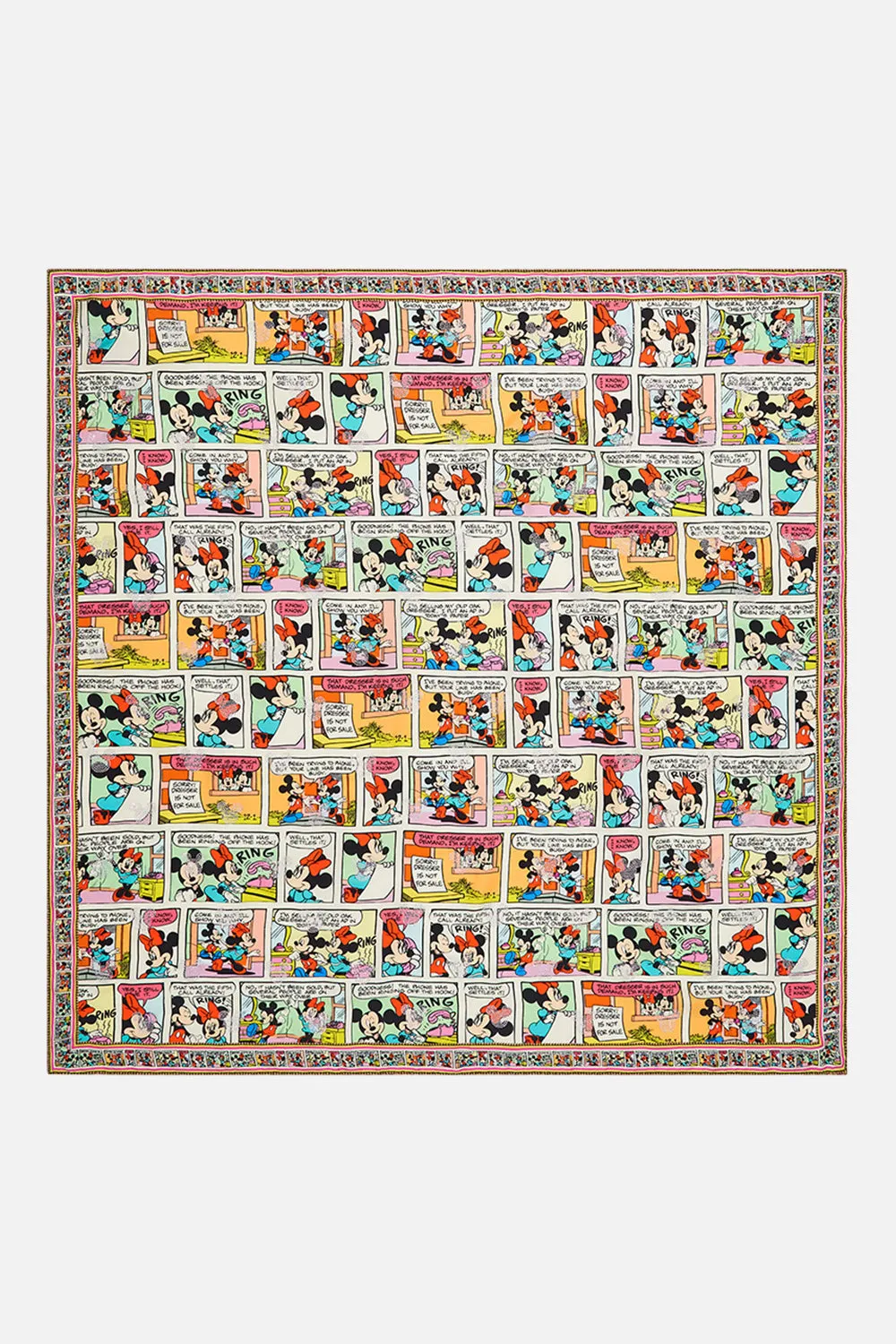 LARGE SQUARE SCARF A TRIP DOWN THE COMIC STRIP sold by Camilla product image thumbnail 2