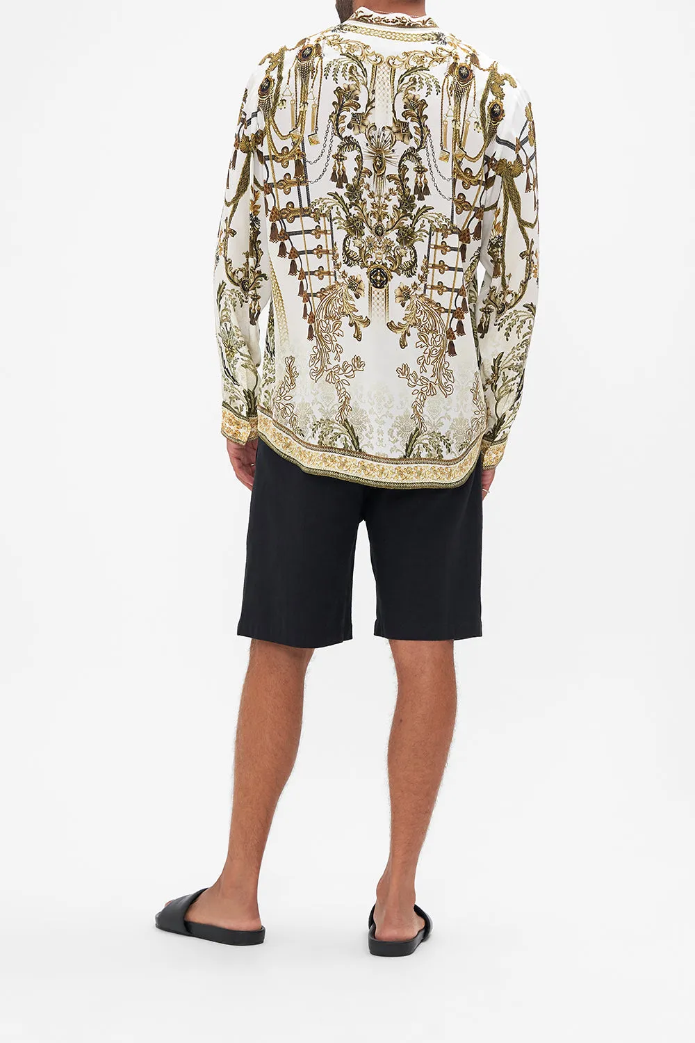 LONG SLEEVE MANDARIN COLLAR SHIRT ROAD TO RICHESSE sold by Camilla product image thumbnail 2