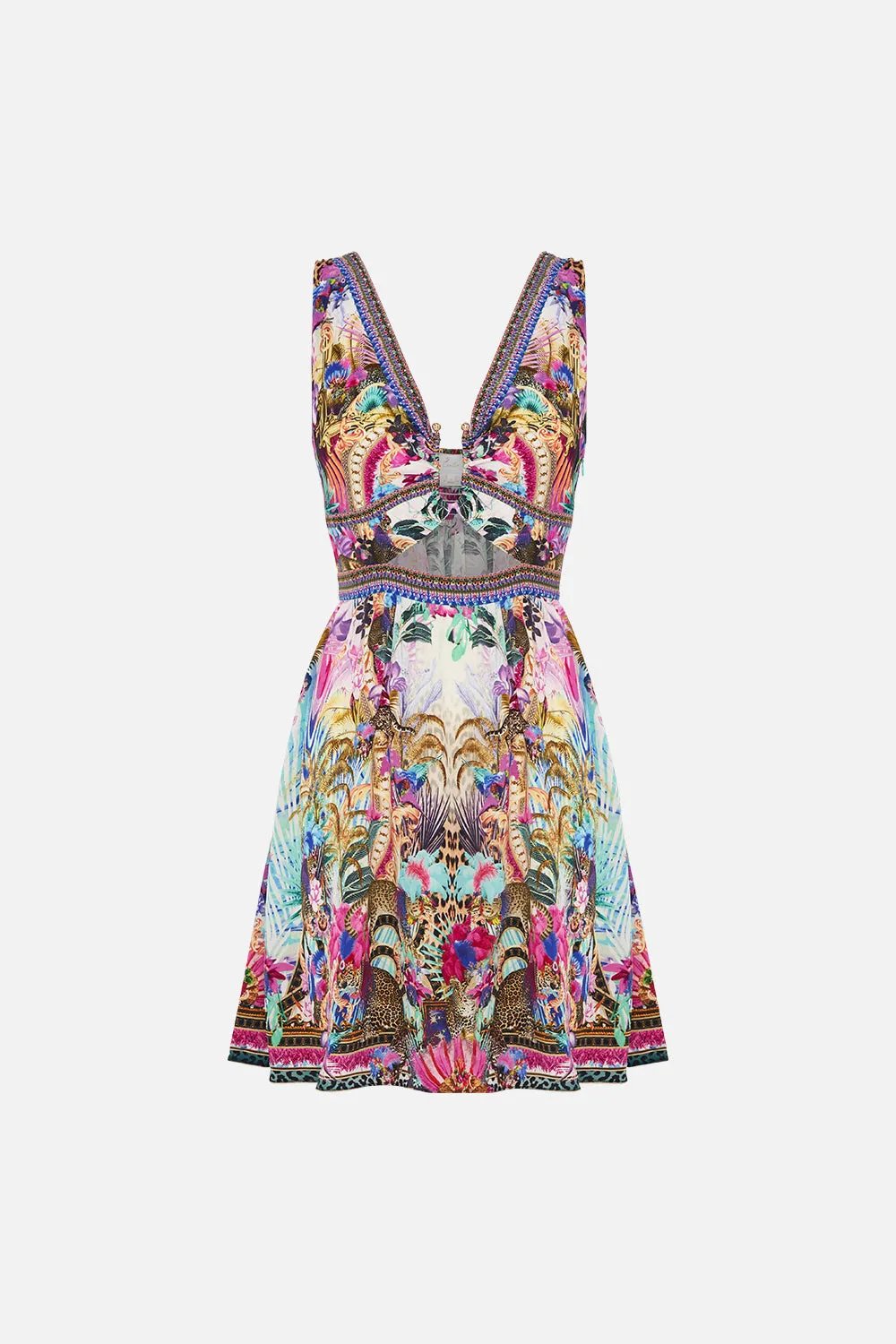 SHORT V NECK CUTOUT DRESS MERRY GO ROUND sold by Camilla product image thumbnail 3