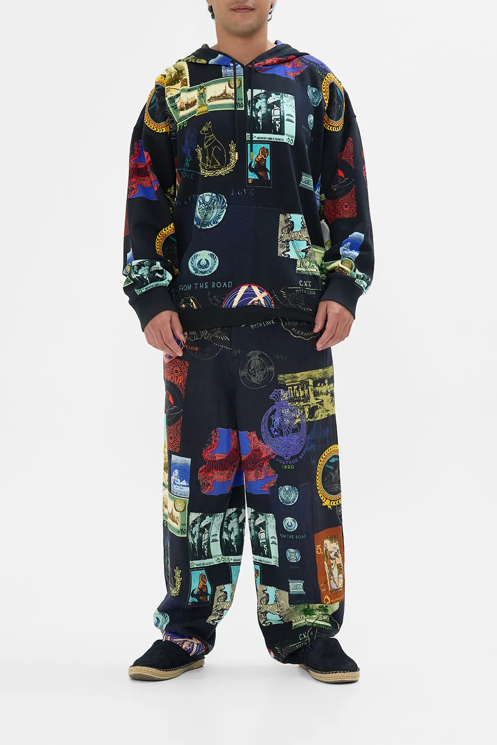 RELAXED DROPPED CROTCH PANT LANDMARKS AND LOVE LETTERS sold by Camilla