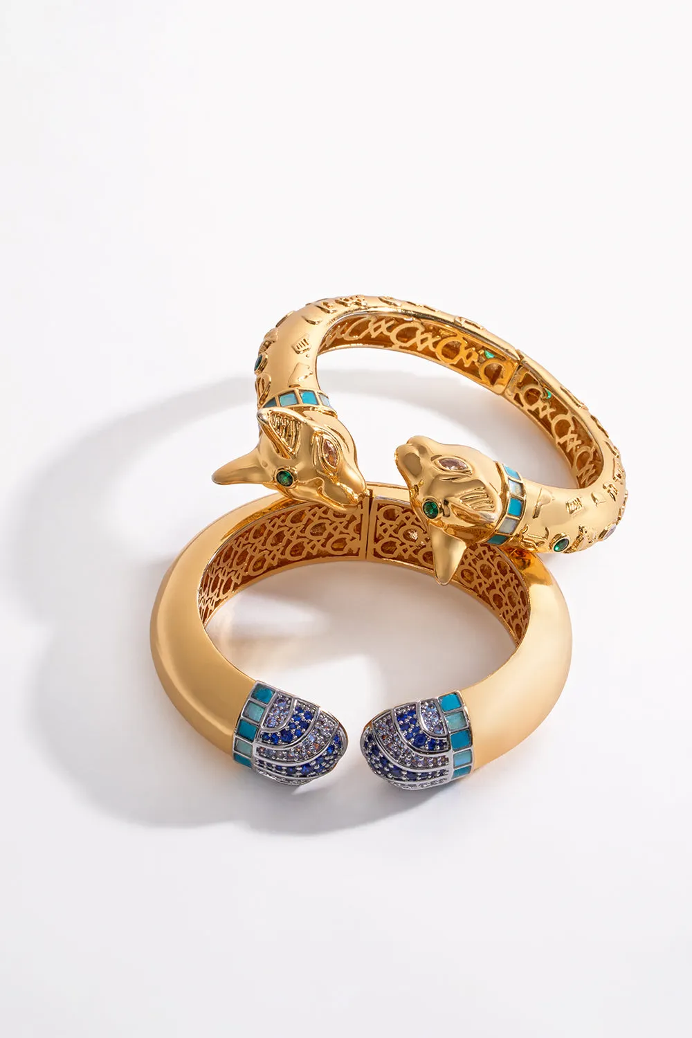 GLOBAL NOMAD BASTET BANGLE GOLD sold by Camilla product image thumbnail 2