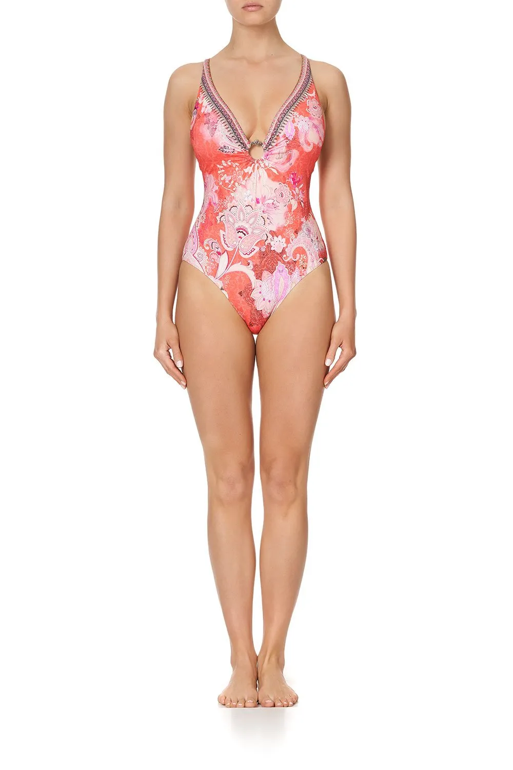 RING DETAIL PLUNGE ONE PIECE PALACE MUSE sold by Camilla product image thumbnail 4