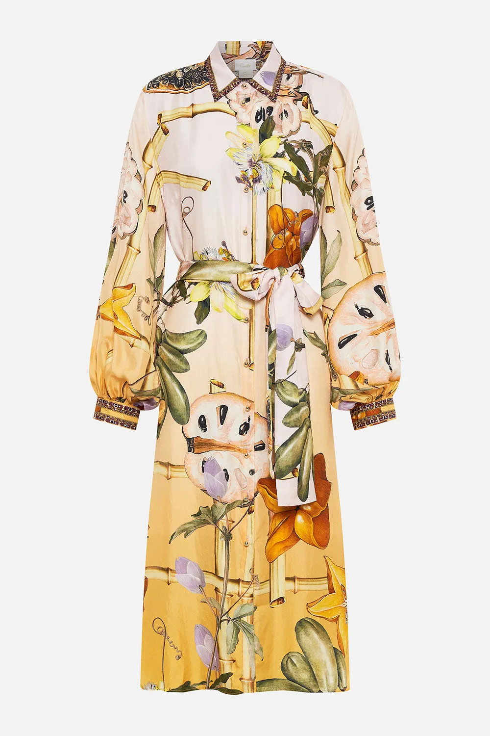 HIGH LOW MIDI SHIRT DRESS ORIGINAL SIN sold by Camilla product image thumbnail 3