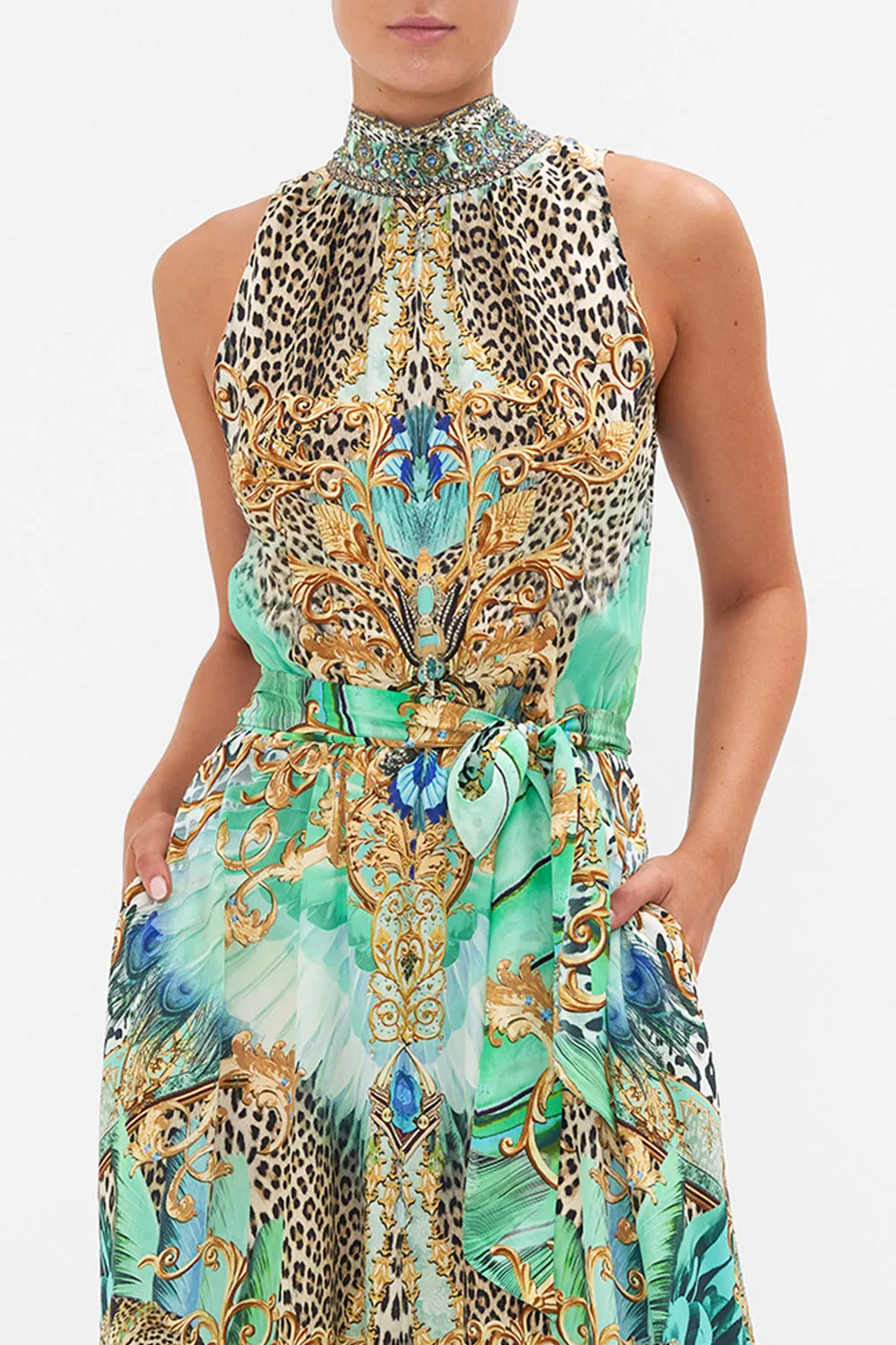 NECKTIE DRESS WITH ELASTICATED WAIST LAY OF THE LAND sold by Camilla product image thumbnail 5