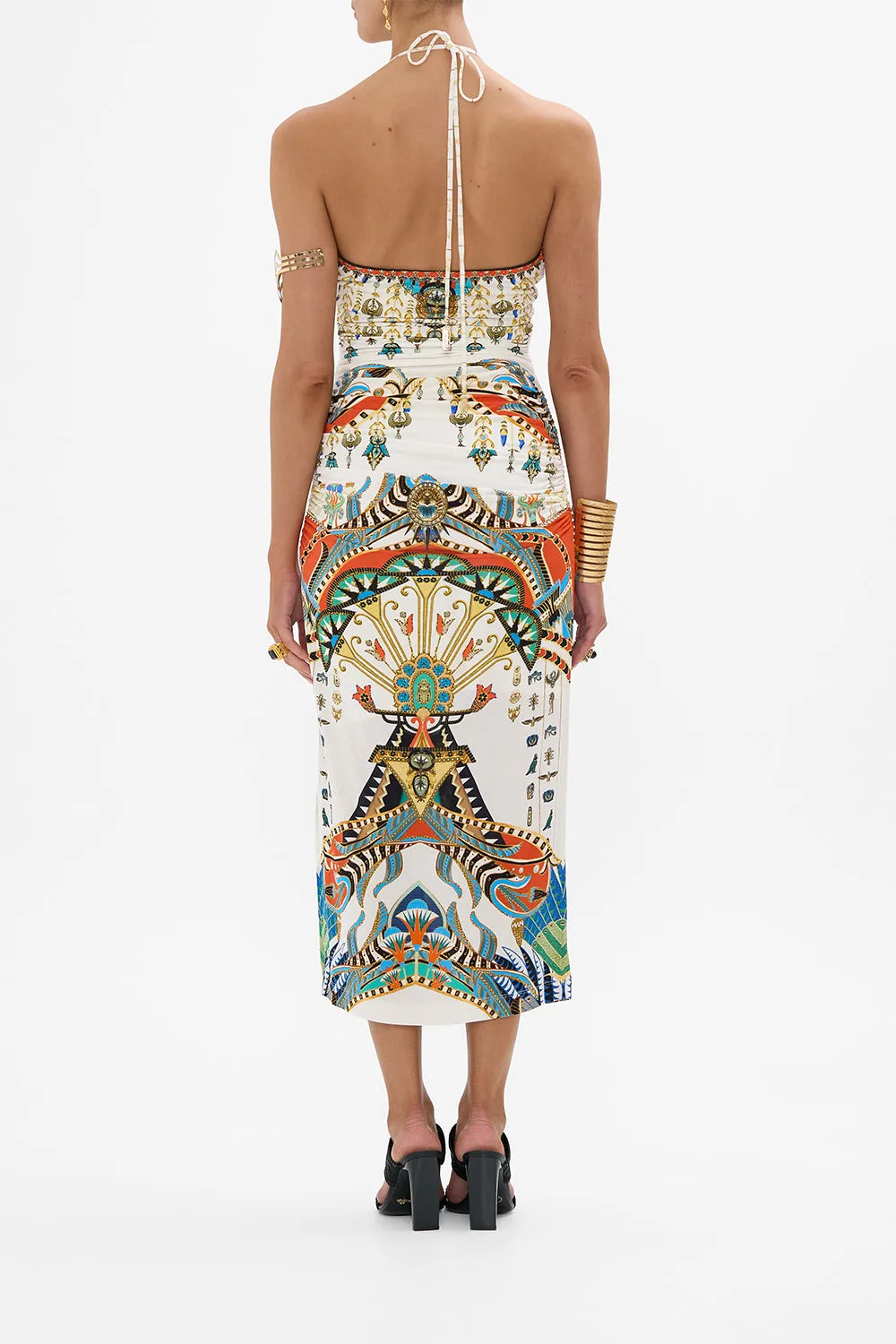 CUT OUT SLEEVELESS JERSEY HALTER NECK DRESS VALLEY OF THE QUEENS sold by Camilla product image thumbnail 2