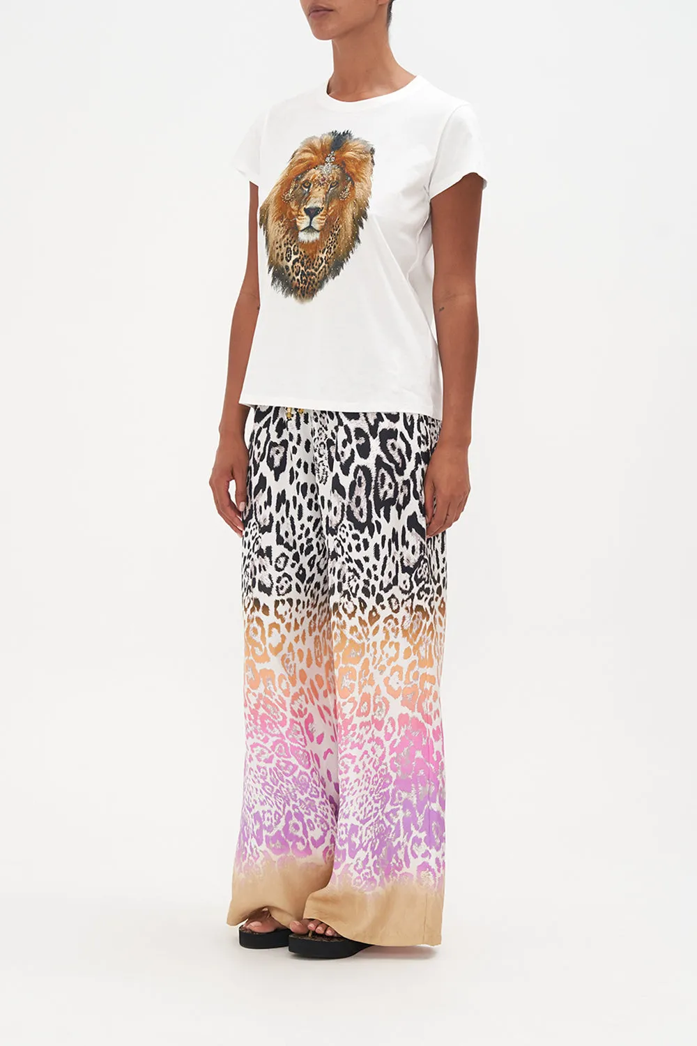 SLIM FIT ROUND NECK T-SHIRT KITTY KAT KLUB sold by Camilla product image thumbnail 4