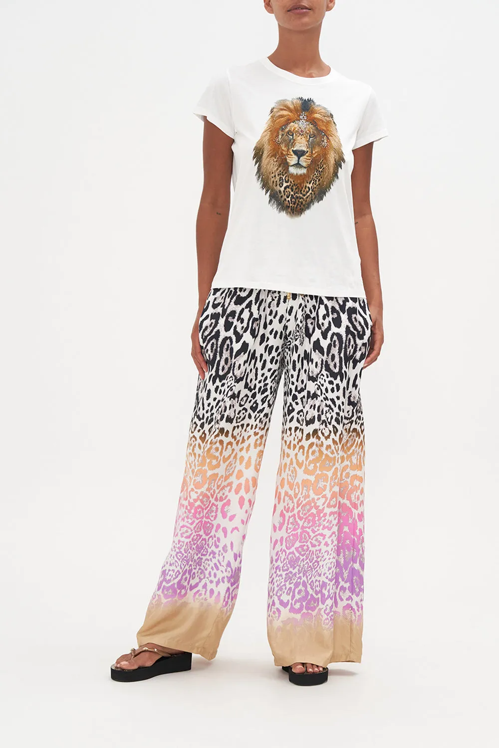 SLIM FIT ROUND NECK T-SHIRT KITTY KAT KLUB sold by Camilla