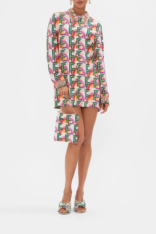 LONG SLEEVE TUNIC DRESS AN ITALIAN WELCOME sold by Camilla