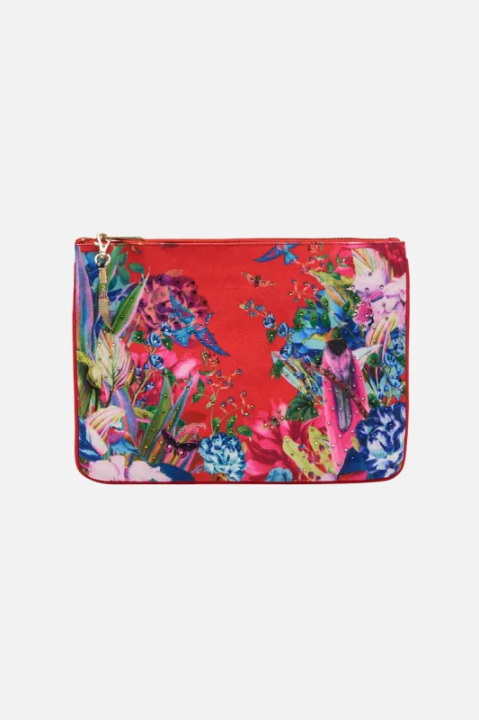 SMALL CANVAS CLUTCH BIRDS OF A FEATHER sold by Camilla