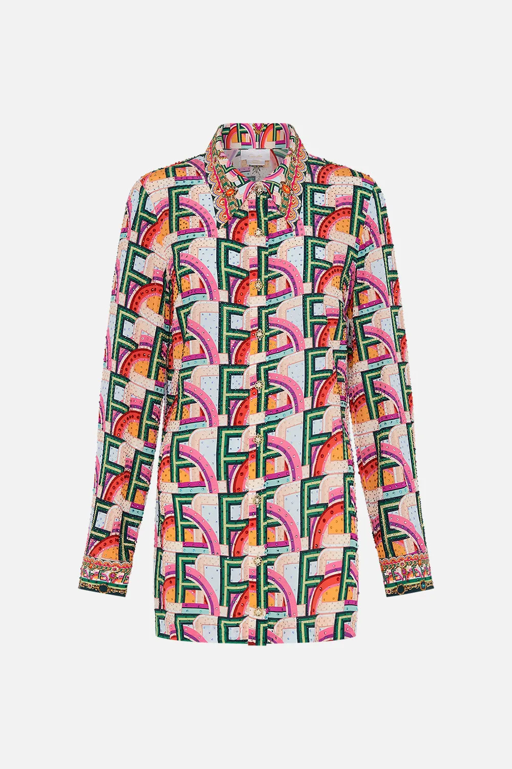 LONG SLEEVE TUNIC DRESS AN ITALIAN WELCOME sold by Camilla product image thumbnail 3