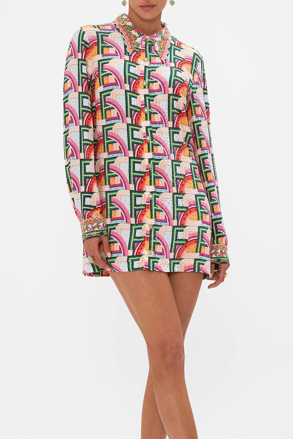 LONG SLEEVE TUNIC DRESS AN ITALIAN WELCOME sold by Camilla product image thumbnail 5