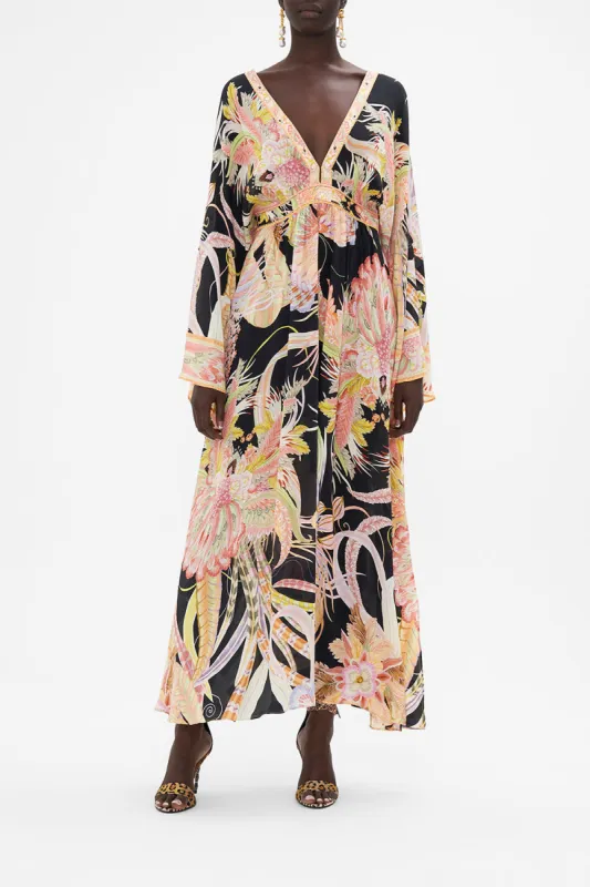 GATHERED KIMONO DRESS LADY OF THE MOON sold by Camilla