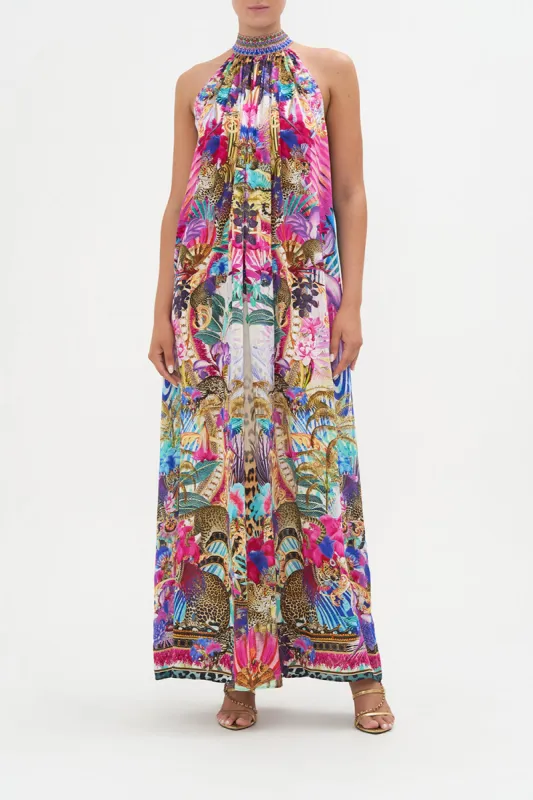 TIE NECK LONG DRESS MERRY GO ROUND sold by Camilla