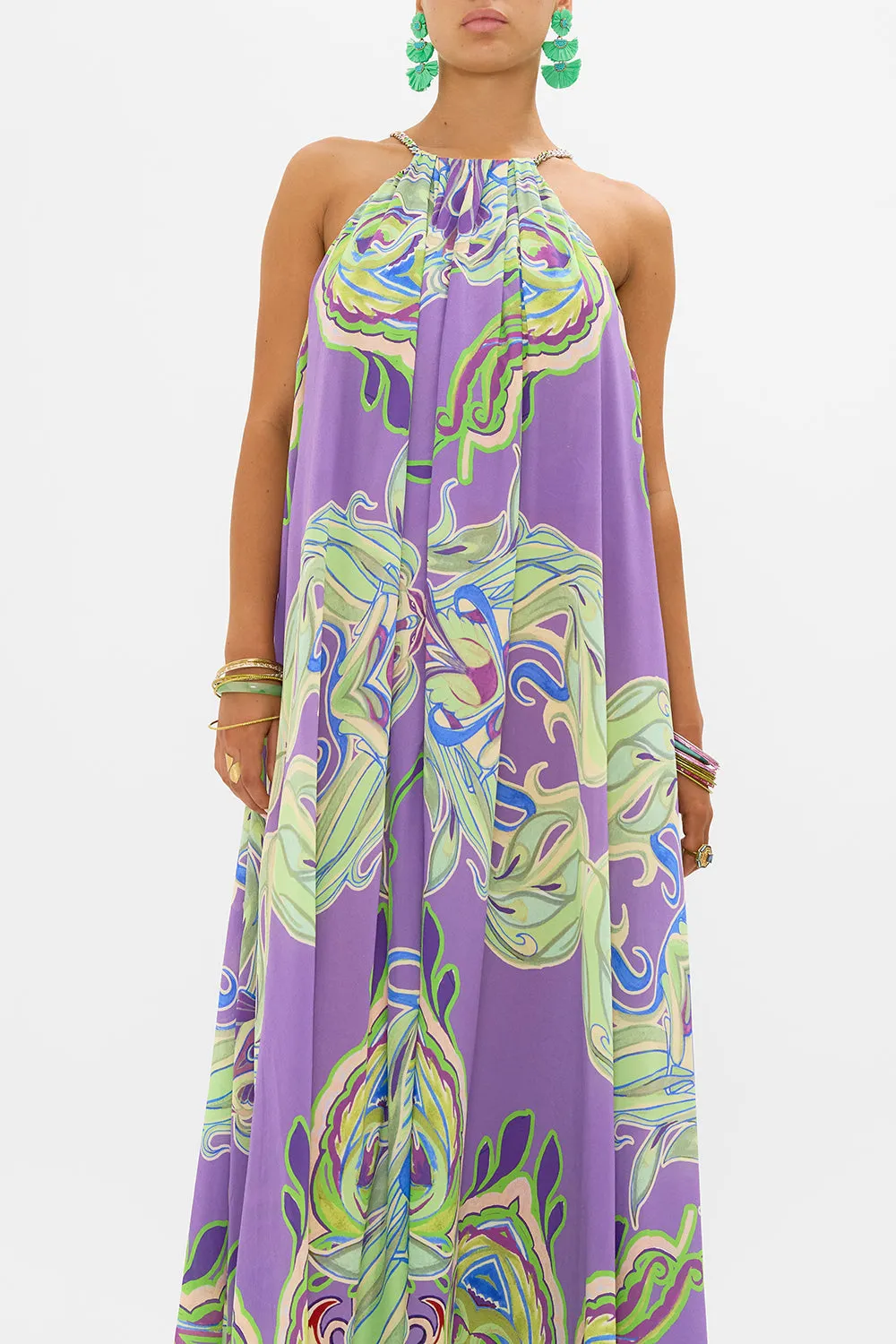 TRAPEZE MAXI DRESS AMSTERDAM JEWEL sold by Camilla product image thumbnail 5