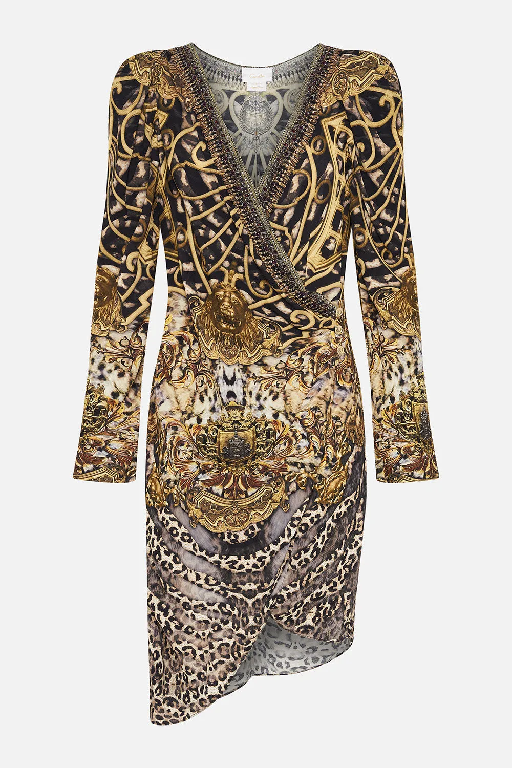 PUFF SLEEVE WRAP DRESS ARMADA sold by Camilla product image thumbnail 3