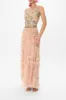 LONG TULLE SKIRT WITH 3D LACE & FLOWERS ROSE GARDEN REVOLUTION sold by Camilla