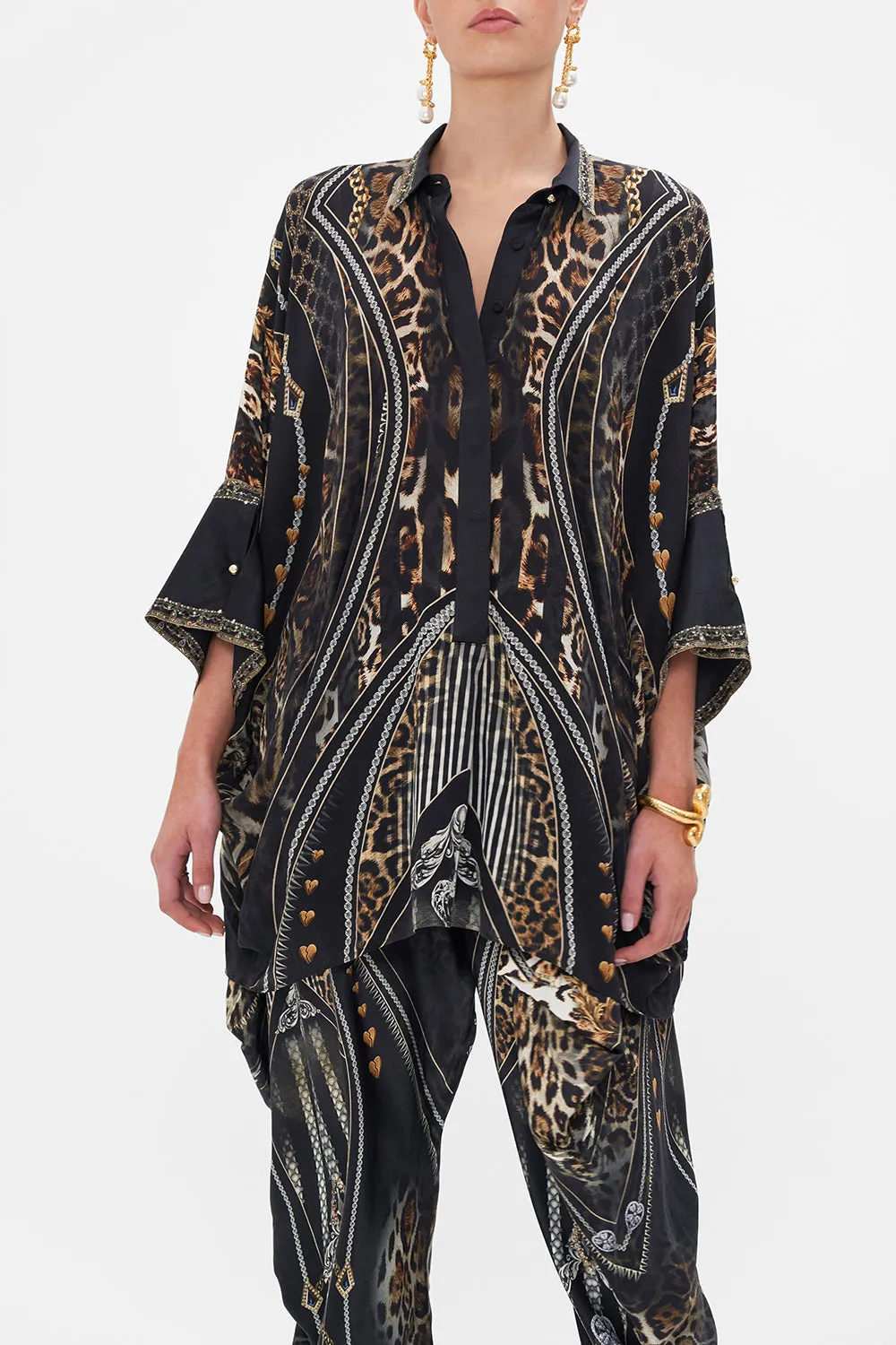 BATWING SHIRT CHAOS IN THE COSMOS sold by Camilla product image thumbnail 5