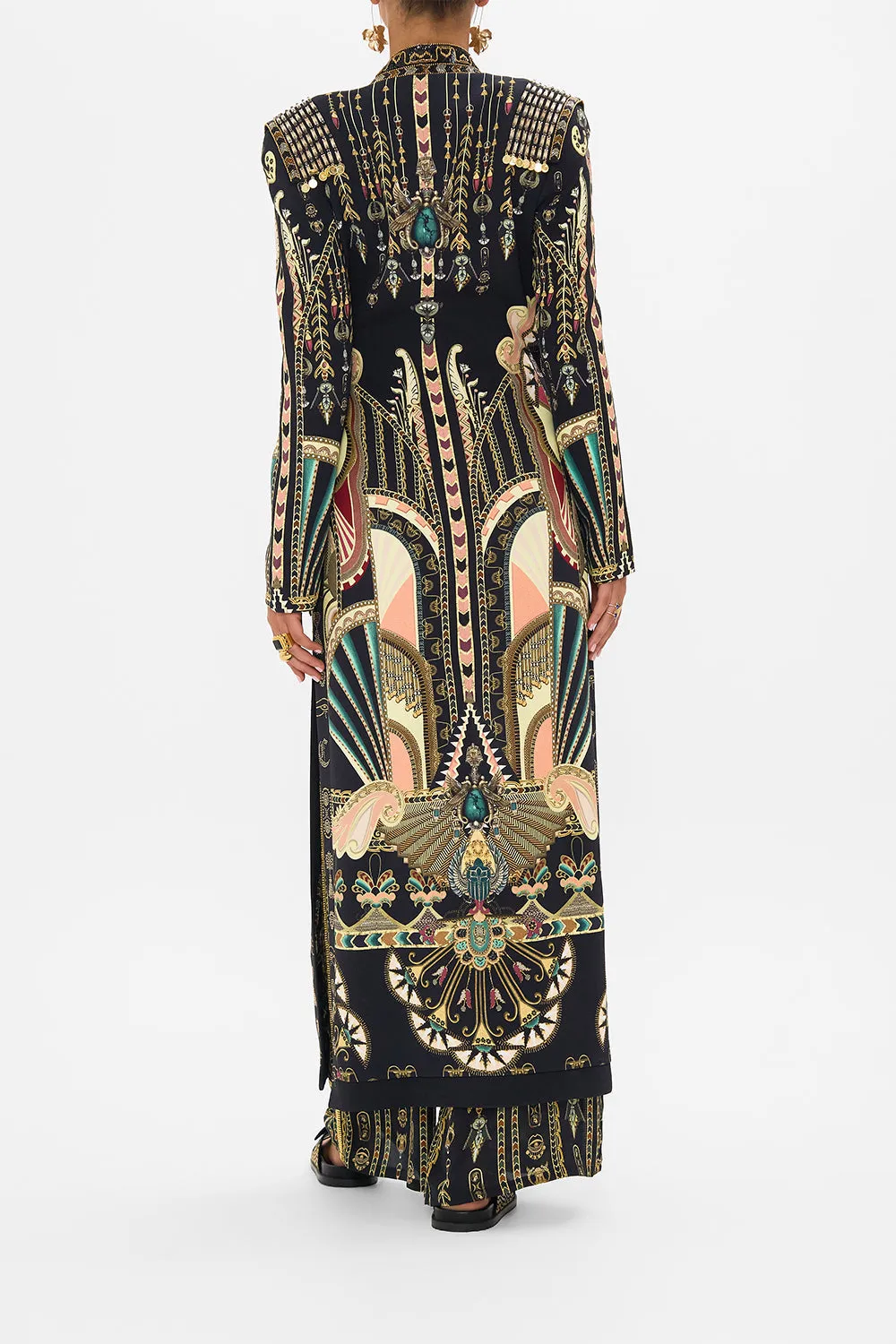 HAND EMBELLISHED CROSS OVER COAT THEY CALLED HER NEFERTARI sold by Camilla product image thumbnail 2