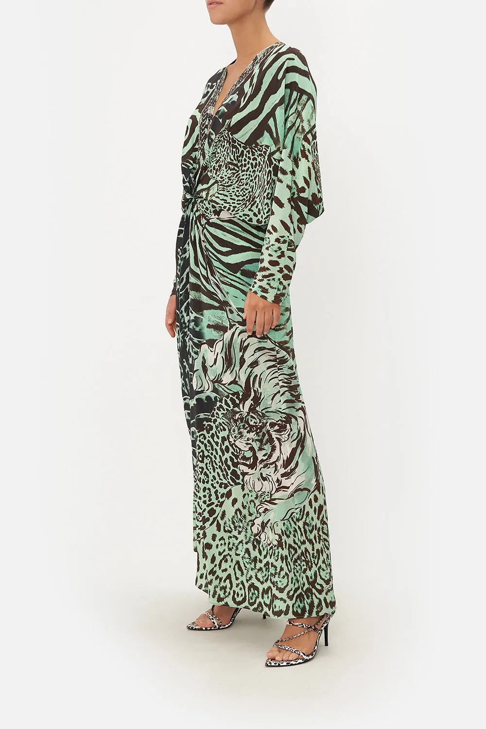 TWIST FRONT BATWING DRESS LEOPARD LORE sold by Camilla product image thumbnail 4