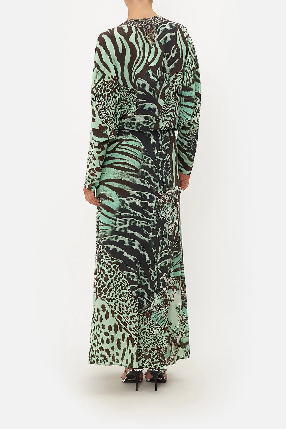 TWIST FRONT BATWING DRESS LEOPARD LORE sold by Camilla product image thumbnail 2