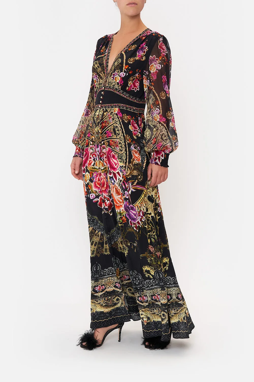 BUTTON DRESS WITH SHAPED WAISTBAND DANCE WITH DUENDE sold by Camilla product image thumbnail 4