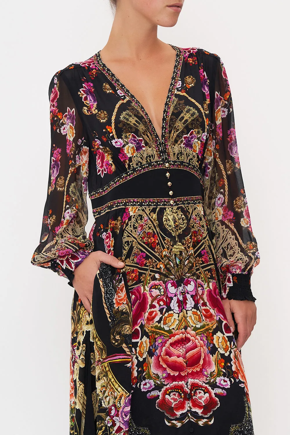 BUTTON DRESS WITH SHAPED WAISTBAND DANCE WITH DUENDE sold by Camilla product image thumbnail 5