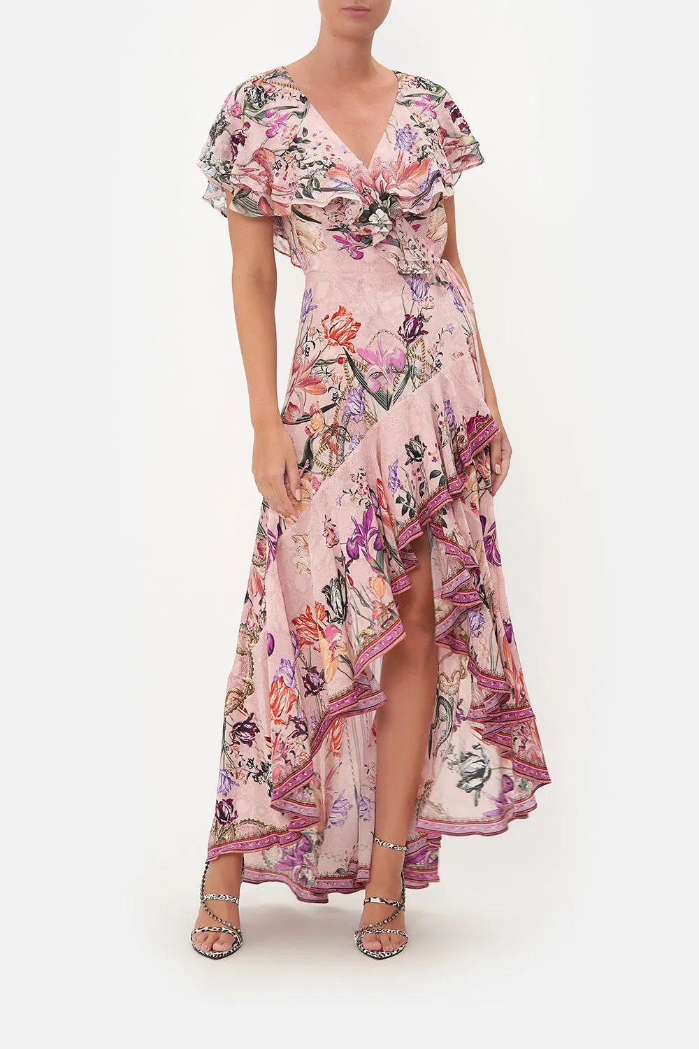 FRILL SLEEVE LONG DRESS MAD AS A SNAKE sold by Camilla