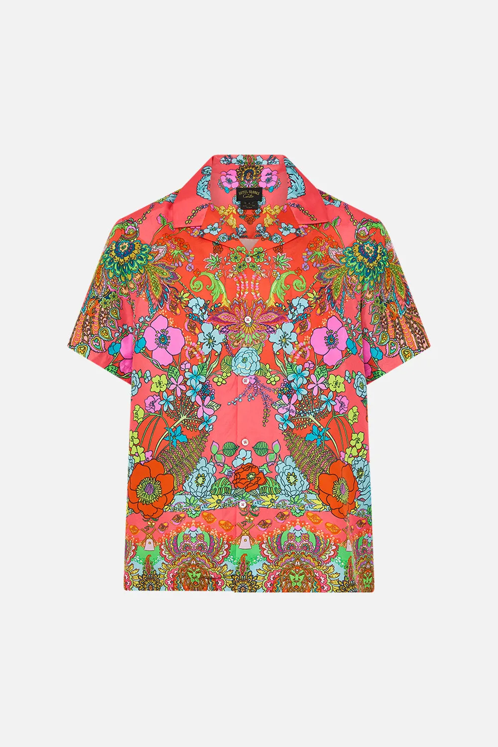 SHORT SLEEVE CAMP COLLARED SHIRT WINDMILLS AND WILDFLOWERS sold by Camilla product image thumbnail 3