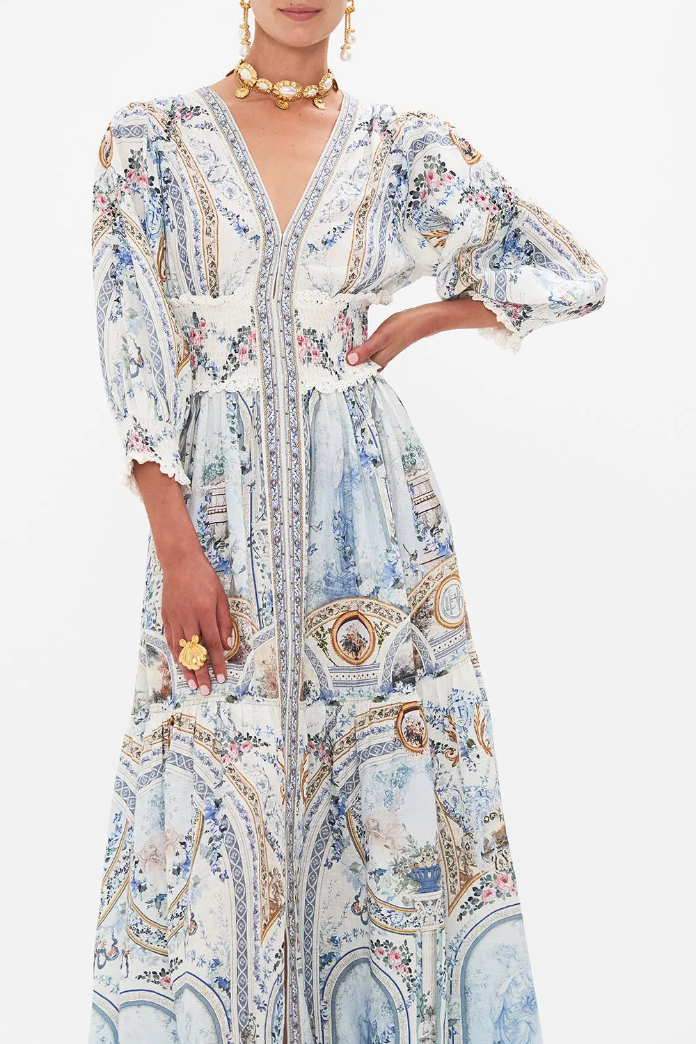 SHIRRED WAISTBAND LONG DRESS SEASON OF THE SIREN sold by Camilla product image thumbnail 5