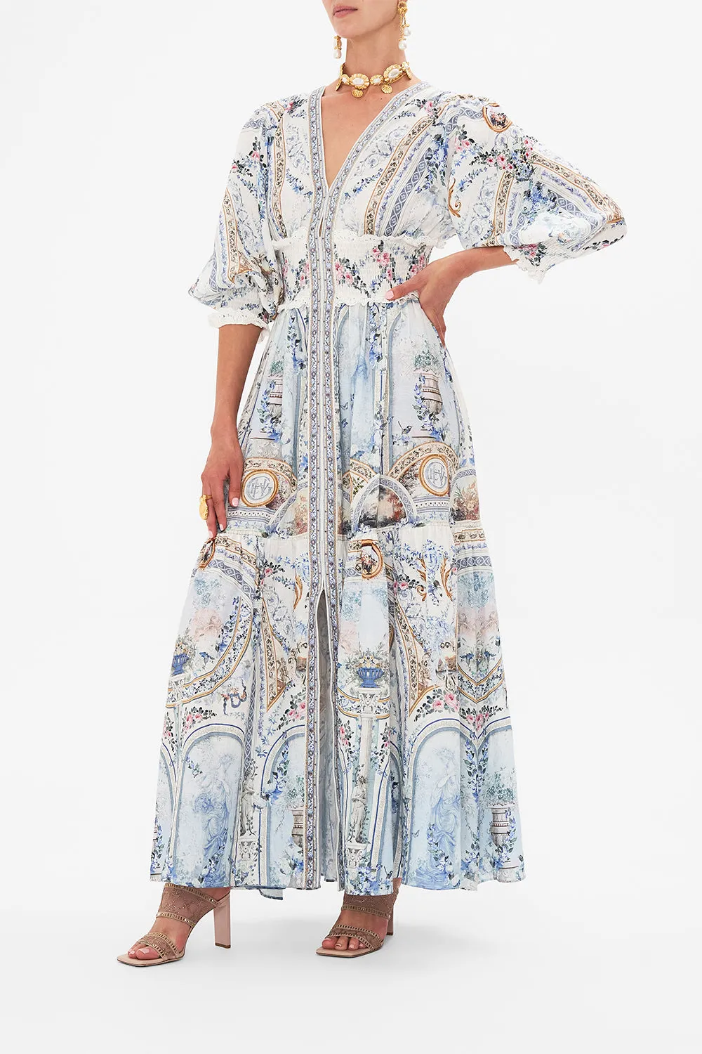 SHIRRED WAISTBAND LONG DRESS SEASON OF THE SIREN sold by Camilla product image thumbnail 4