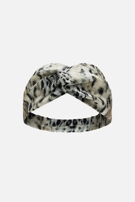 WOVEN TWIST HEADBAND SNOW WHISPERS sold by Camilla