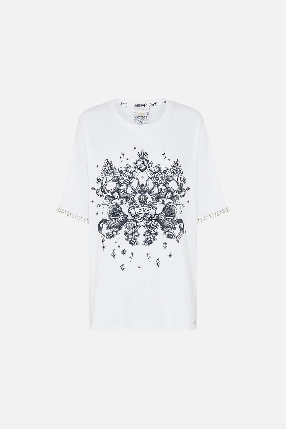 OVERSIZED BAND TEE WITH HARDWARE DETAIL TALES OF TATTOO sold by Camilla product image thumbnail 3